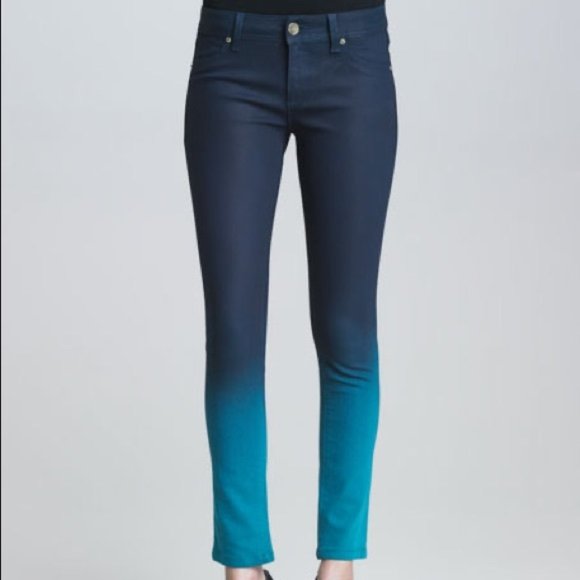 NWT DL1961 Transition Trend Emma Waxed Ombre Jeans size 25 - Picture 1 of 10